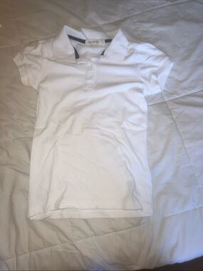 Heart & Hips White Girls Polo Shirt